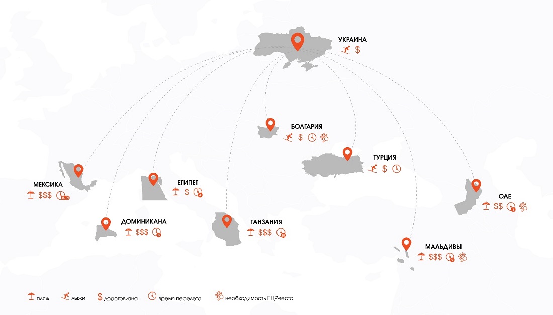 Не лише Єгипет: названі найпопулярніші країни для зимового відпочинку