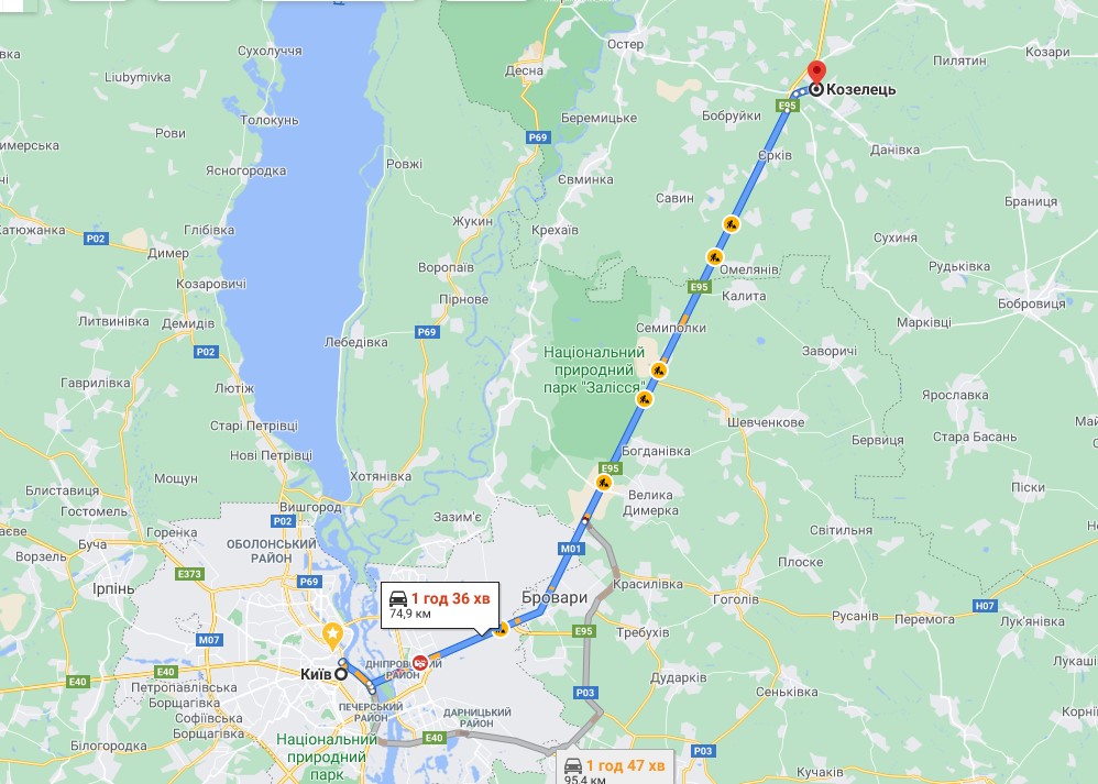 Маршрут вихідного дня: яскраві локації неподалік від Києва для подорожі автомобілем