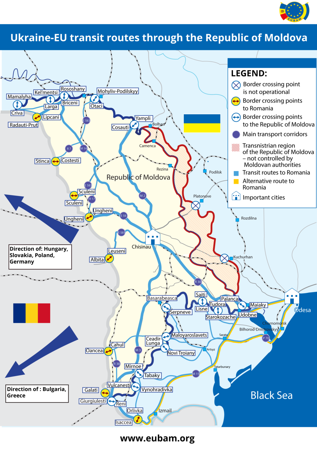 Транзит через Молдову. Что нужно знать беженцам из Украины о въезде в Европу